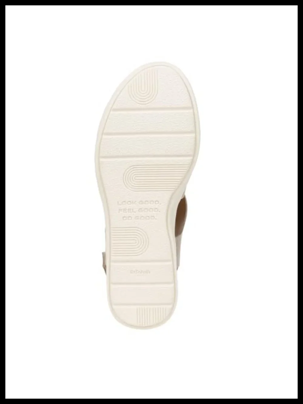 Dr. Scholl's Wedge Sandals Faux Leather Adjustable Hook-and-Loop Comfort